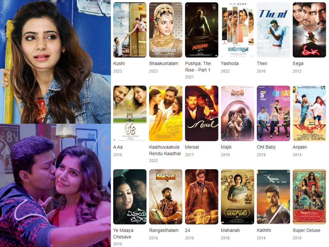 Samantha Akkineni Career Highlights, Samantha Akkineni s' Movie , Theri Movie, A aa Movie, Samantha Ruth Prabhu