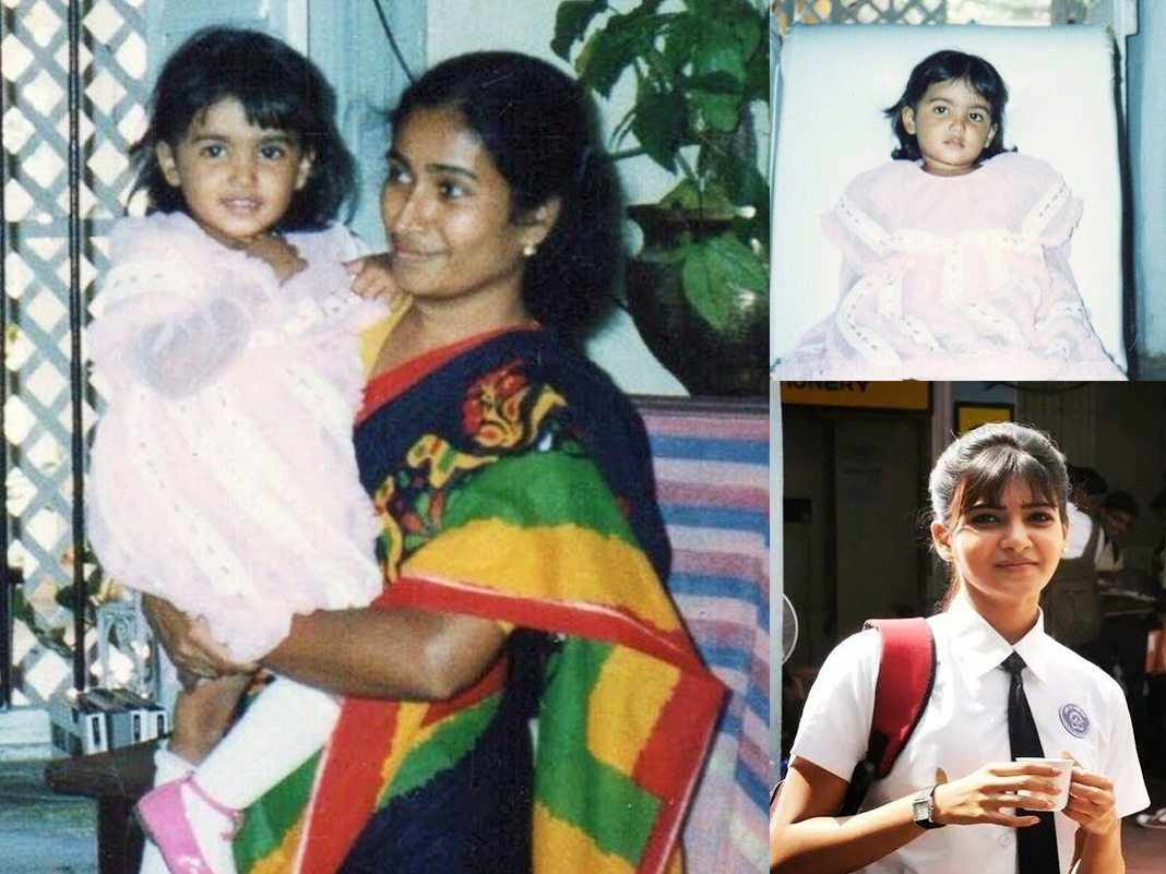 Samantha Akkineni  Early Life and Background, Samantha Akkineni  childhood Pictures, Samantha Akkineni Mother